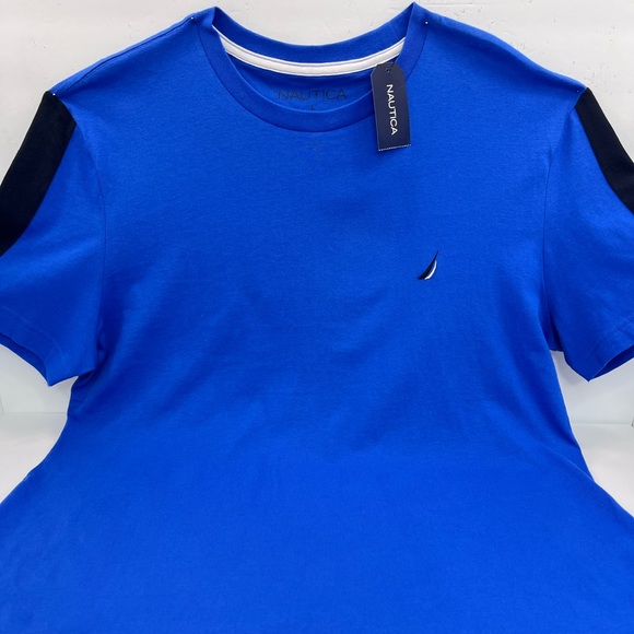 NAUTICA NAVY, 100%COTTON, ROYAL BLUE, SHORT SLEEVES T-SHIRT - Picture 5 of 12